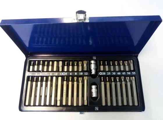 Набір біт 40 шт. (SPLINE, TORX) 1/2", 3/8" SDBS0040 Стандарт Вінниця