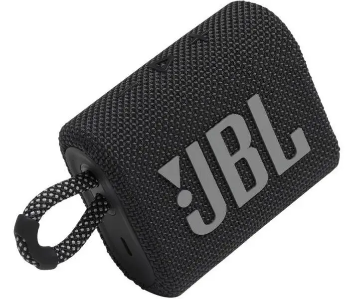 Портативна Bluetooth-колонка JBL Go 3 Black, 4,2 Вт, IP67, до 5 годин, USB-C, бездротова, чорна Київ - фото 2