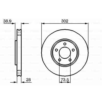 Тормозной диск Bosch 0 986 479 117 Винница