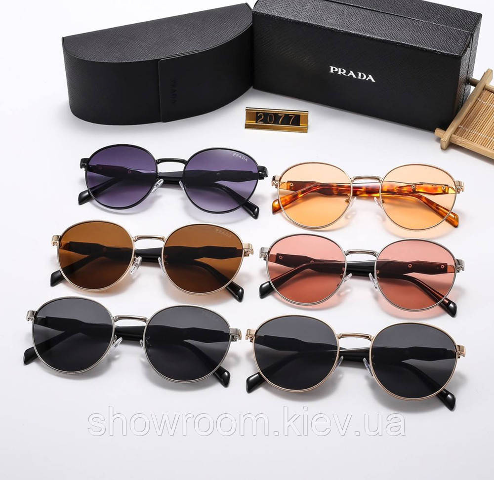 Жіночі сонцезахисні окуляри PR 8008 золотисті Київ - фото 2