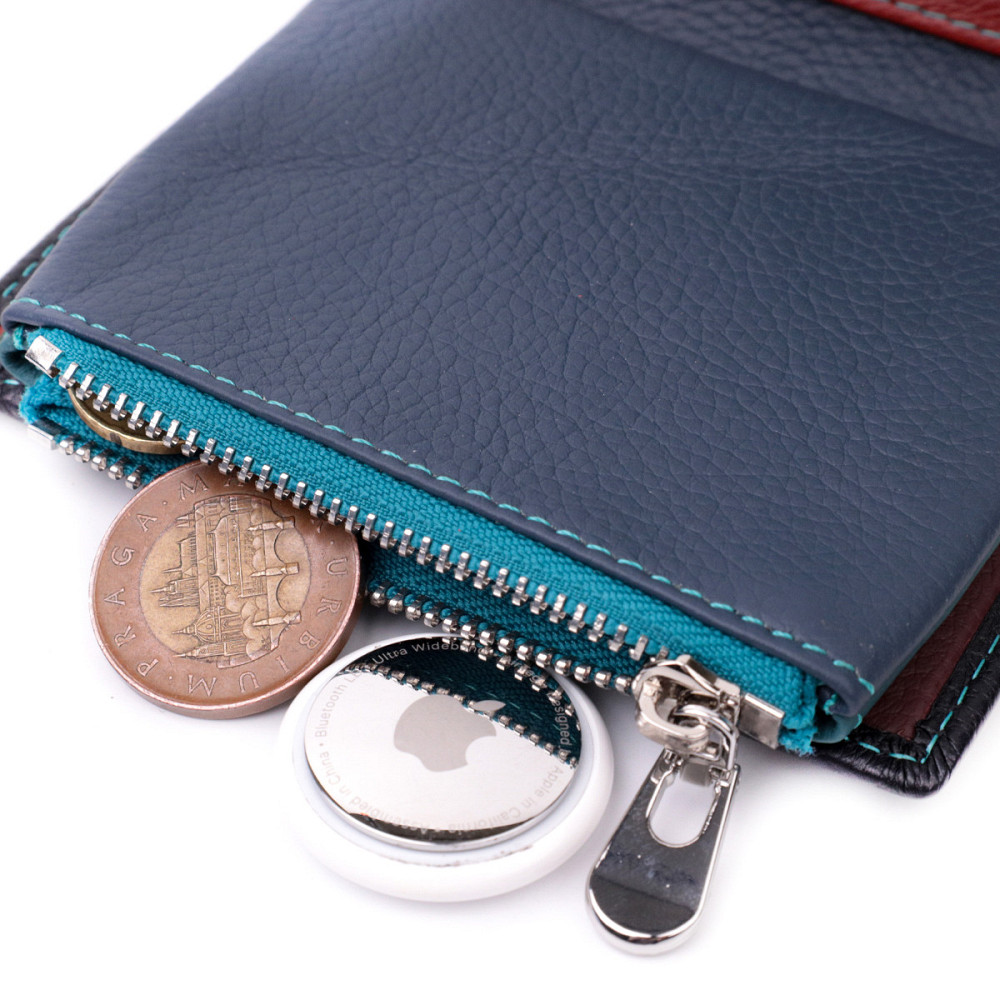 Портмоне для женщин в классическом цвете с интересной монетницей Черный (ST Leather) Киев - изображение 2