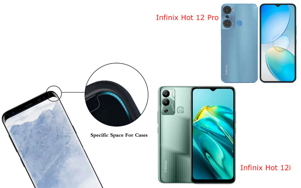 Захисне скло HyperGlass Pro для Infinix Hot 12 Pro, Hot 12i  – максимальна чутливість та захист Київ - фото 3