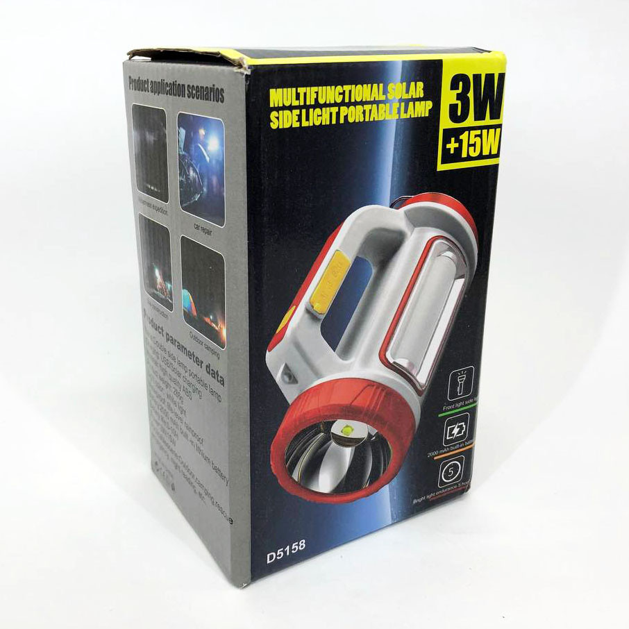 Кемпінговий акумуляторний ліхтар прожектор портативний 5158-LED-COB, Потужний ліхтар UJ-688 для риболовлі Київ - фото 8