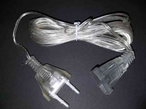 Удлинитель для гирлянд 5м Прозрачный Винница