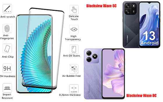 Захисне скло HyperGlass Pro для Blackview Wave 6C, Wave 8C – максимальна чутливість та захист Київ