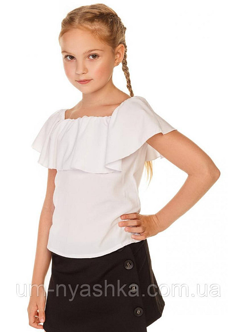 Школьная блузка короткий рукав р.134-146 Кривой Рог - изображение 4