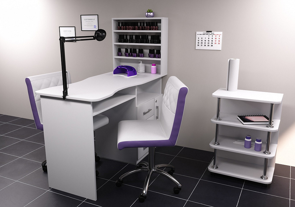 Тумба мобильная ТМ-3, Белый, 500/300/700 Львов - изображение 3