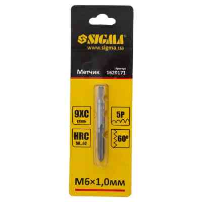 Метчик Sigma М6x1.0мм (1620171) Винница