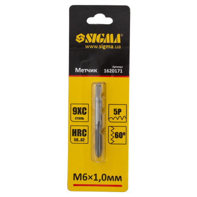 Метчик Sigma М6x1.0мм (1620171) Винница - изображение 2