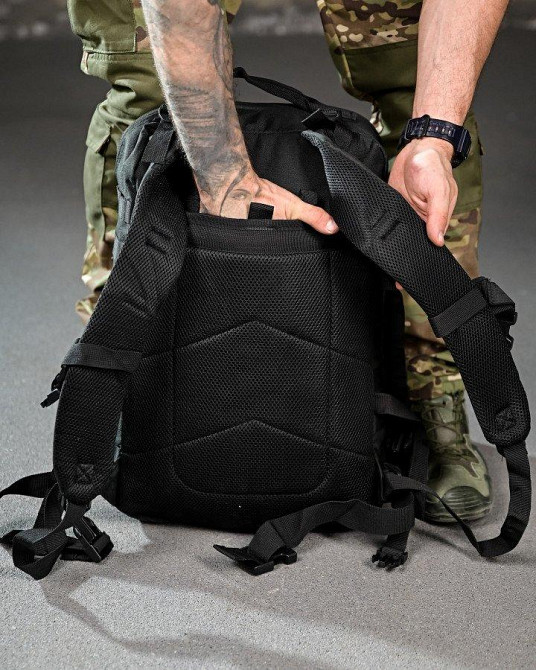 Тактичний рюкзак чорний ПП4721 Одеса - фото 8
