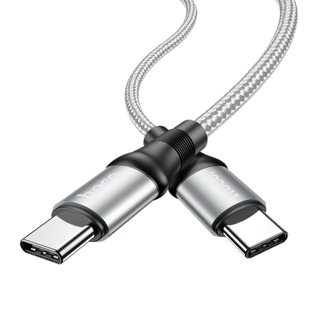 Кабель HOCO X50 Type-C to Type-C Exquisito 100W charging data cable(L=1M) Gray Київ - фото 3