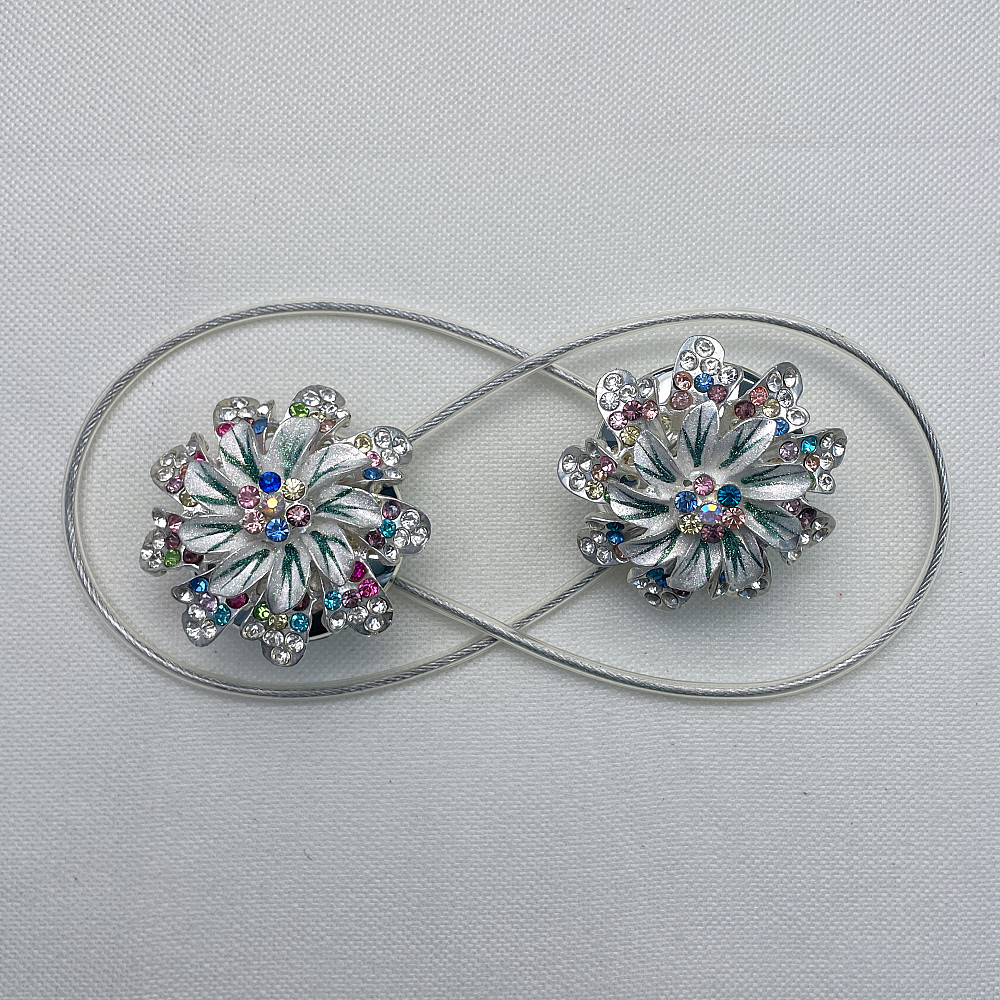 Магніти для штор та гардин "Flowers" набір 2 шт Різнокольоровий (81-218) Київ - фото 5