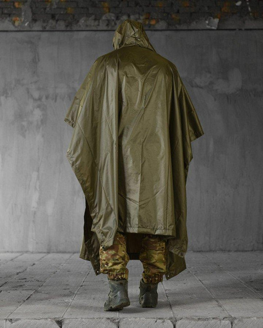 Пончо-дощовик олива ВТ0539 Одеса - фото 4