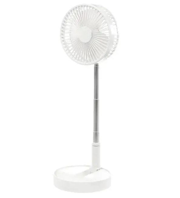 Вентилятор акумуляторний телескопічний USB, білий 6196 Винница - изображение 1