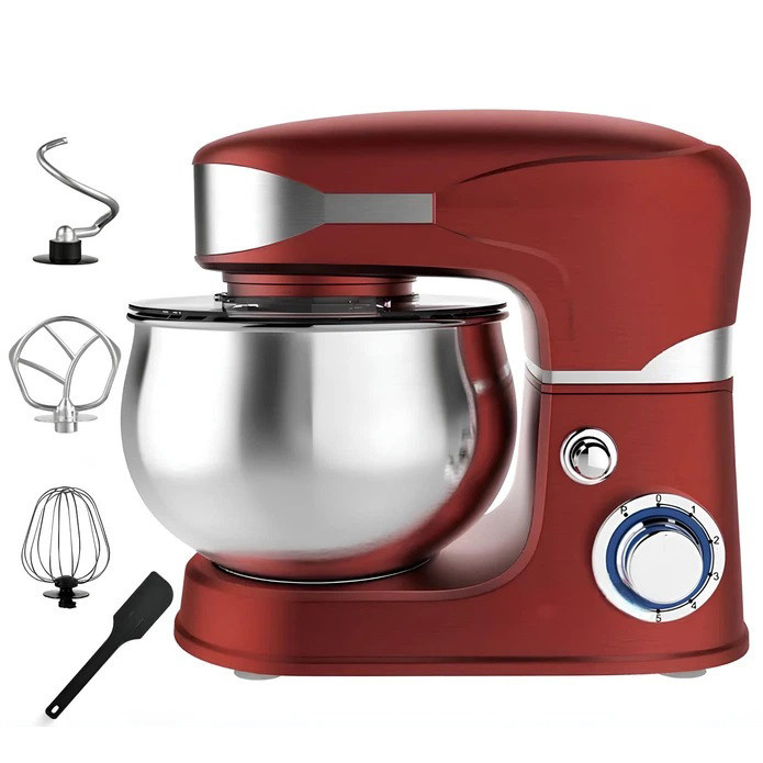 Миксер для 2600Вт Crownberg CB-3408 планетарный тестомес с чашей 5л на 6 скоростей с импульсным режимом RA-56 Львов - изображение 1