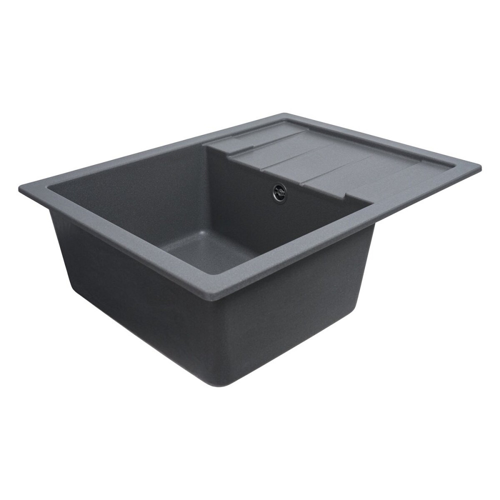 VALESO Гранітна мийка для кухні VALESO INTENSO 6550 матова Сірий мусон Киев - изображение 5