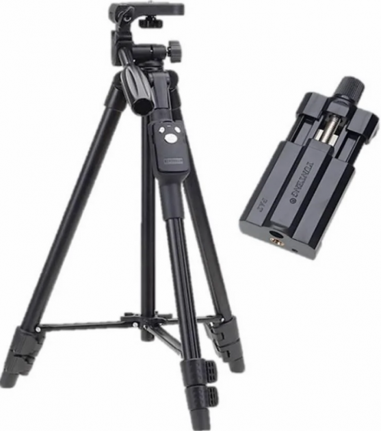 Штатив трипод с пультом профессиональный для камеры и телефона Yunteng Tripod YF-3388 Киев - изображение 6