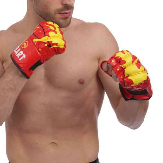 Снарядні рукавички шкіряні ZELART ZB-4224 розмір M-XL кольори в асортименті Рукавички для боксу та єдиноборств Київ