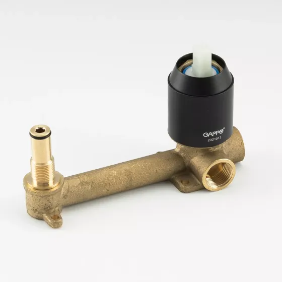 Змішувач для раковини настінний Gappo G1003-26 чорний/хром Київ