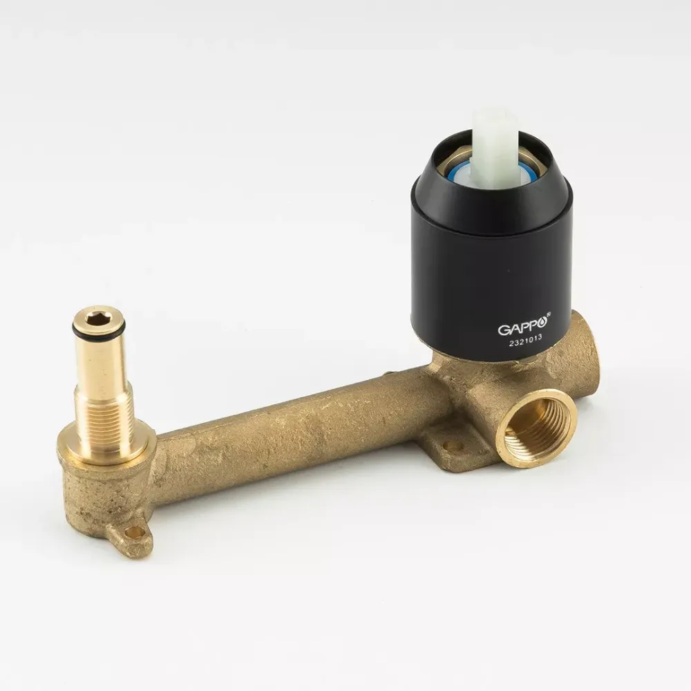 Змішувач для раковини настінний Gappo G1003-26 чорний/хром Київ - фото 5