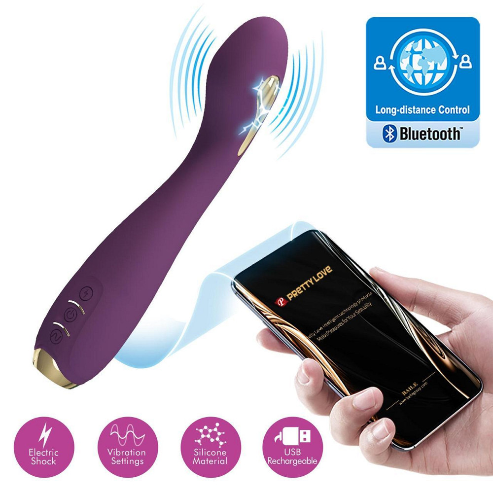 Вібратор PRETTY LOVE HECTOR, 12 vibration functions 5 electric shock functions Mobile APP remote con Sex Aura Київ - фото 2