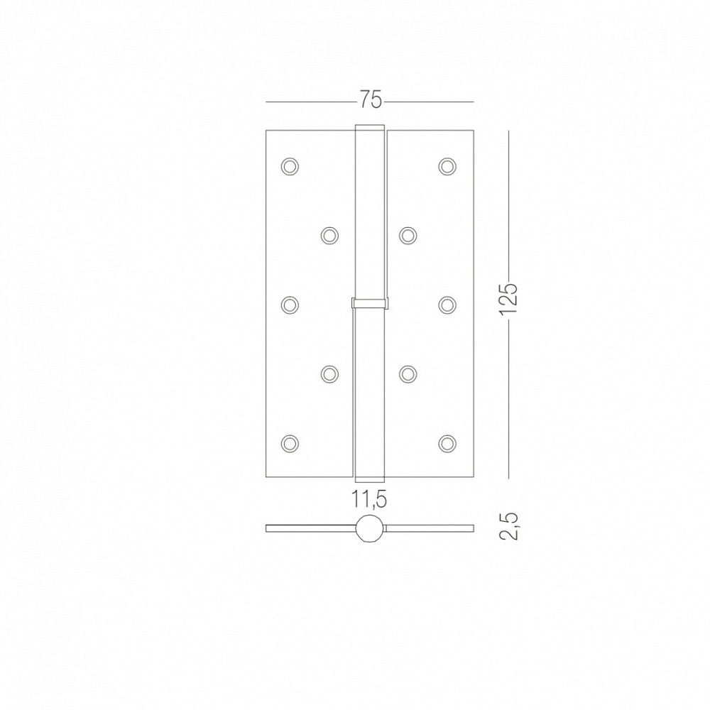 ЗАВИСА ДЛЯ ДВЕРЕЙ СЗЕМНАЯ ЛИВА H-120L MA МАТОВЫЙ АНТРАЦИТ Киев - изображение 2