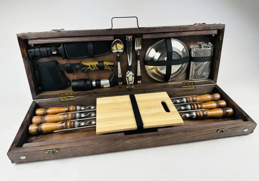 Набори шампурів, Набір шампурів у кейсі "Компакт" Шампури, вертіла Тернопіль - фото 3