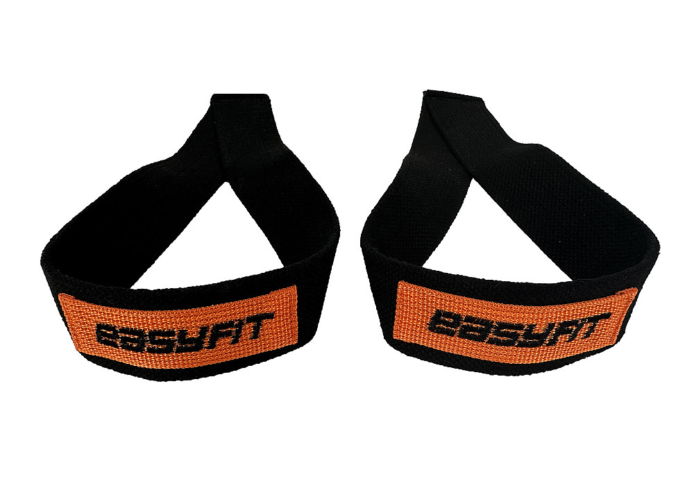 Лямки атлетичні EasyFit Delta для станової тяги чорні Коломыя - изображение 2