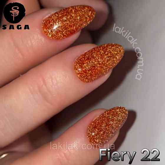 Світловідбиваючий гель-лак SAGA 22 Fiery 9мл Херсон