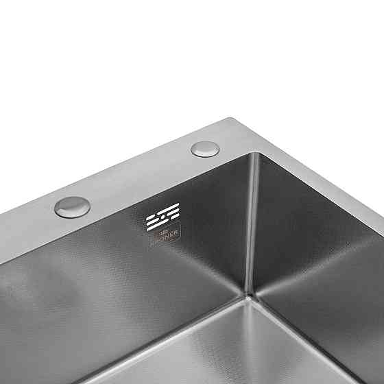 Кухонная мойка с нержавеющей стали Kroner KRP Derby - 50х50HM Brush (2,5/0,5) Киев