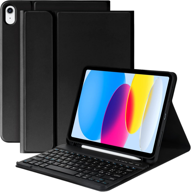 Чехол-клавиатура для iPad 10-го поколения 10.9 дюймов 2022 года, с Bluetooth клавиатурой, с держателем для стилус для iPad 10-го Киев - изображение 2