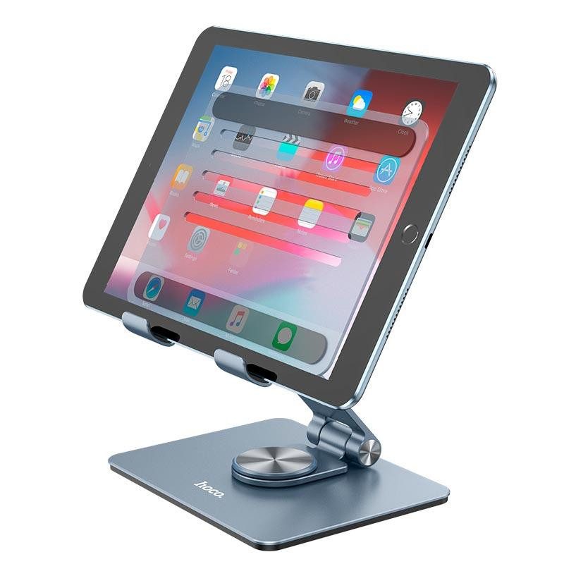 Підставка для планшета HOCO PH52 Might metal rotating tablet desktop holder Metal Gray Киев - изображение 4