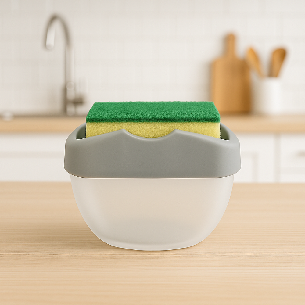 Дозатор для моющего средства с губкой 400 мл - чисто, удобно, экономно! Киев - изображение 1