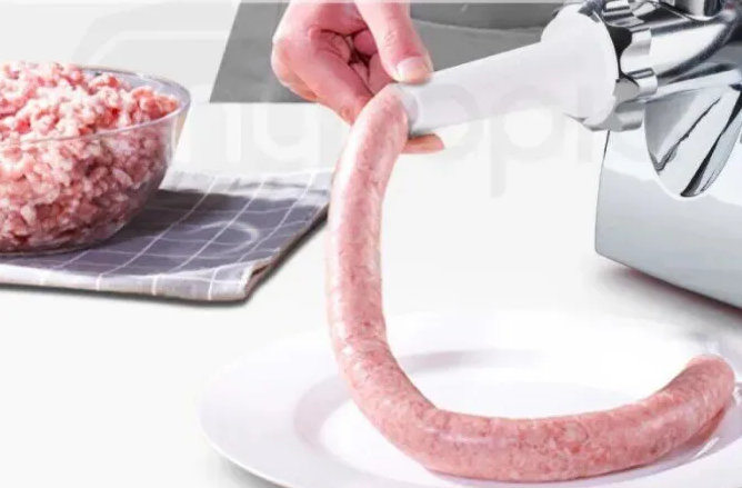 Электромясорубка Domotec MS-2019 Red 2800 Вт с насадками для колбас, кеббе и томатов, реверс, 3 диска Одесса - изображение 8