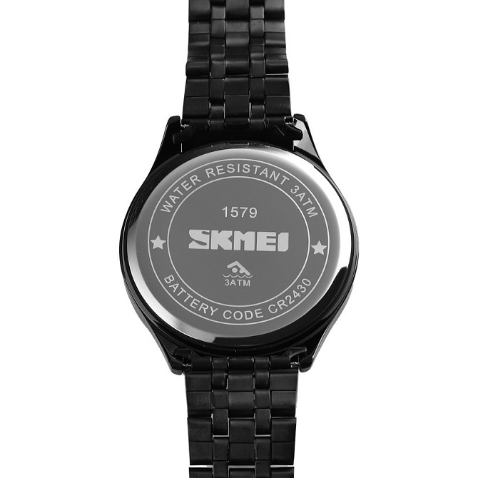 Чоловічий наручний світлодіодний годинник Skmei 1579 light (Чорний) Вінниця - фото 10