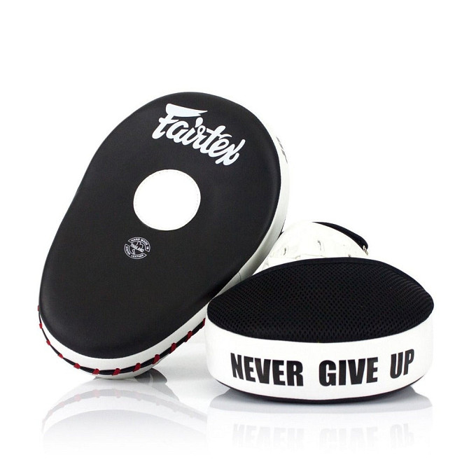Лапи боксерські Fairtex FMV13 Black/White Каменское - изображение 1
