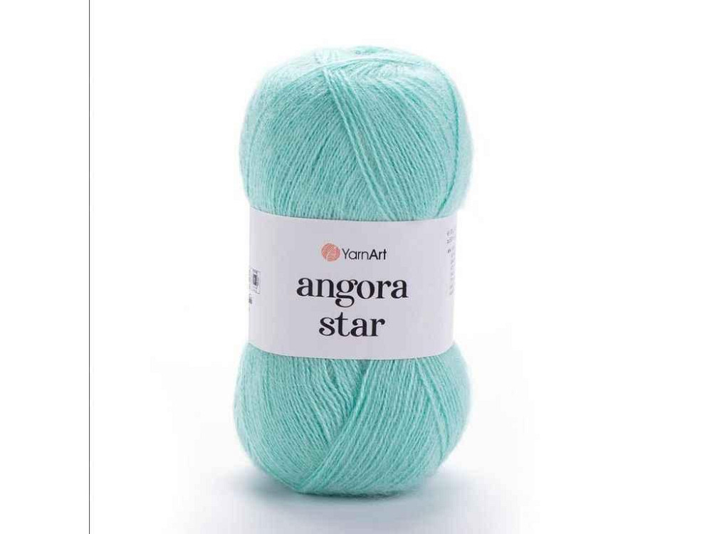Пряжа Angora Star мята 80% акрил 20% вовна 500м 100г 5шт/уп 841 ТМ YarnArt Киев - изображение 1