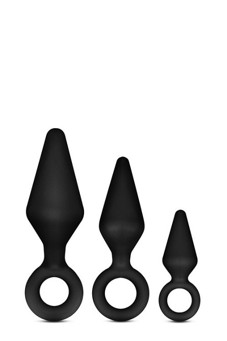 Набор анальных пробок LUXE WEARABLE NIGHT RIMMER KIT BLACK Sex Aura Киев - изображение 1