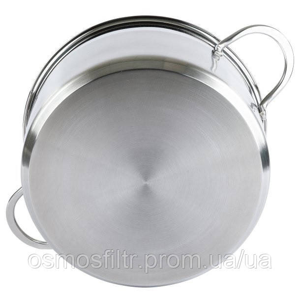 Каструля Axentia Brilliant Ø 24 см 5.8 л зі скляною кришкою нерж сталь Н 13 см (135942) Київ - фото 7