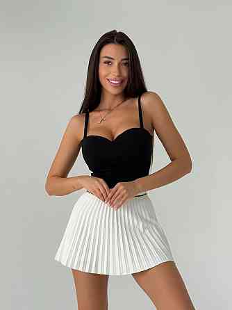 Женская эффектная майка пуш-ап с эффектом «утяжки» на бретелях креп дайвинг Черный, 42/44 Одесса