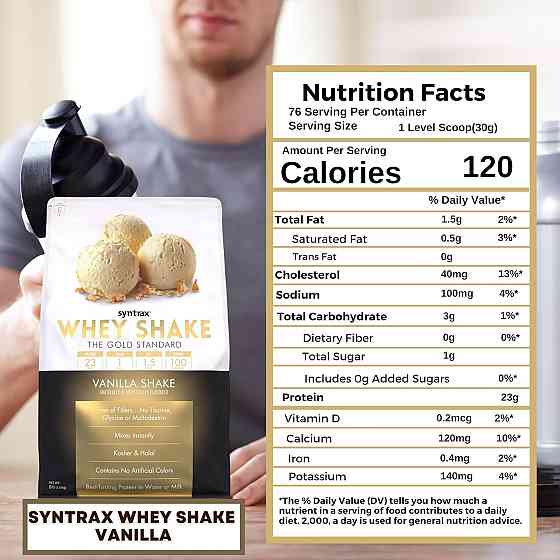 Протеин Syntrax Whey Shake 2.2 kg (Vanila Shake) Луцк