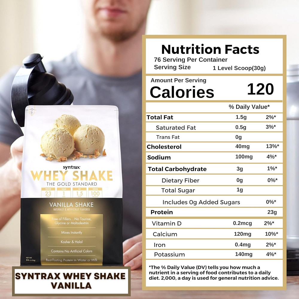 Протеин Syntrax Whey Shake 2.2 kg (Vanila Shake) Луцк - изображение 2