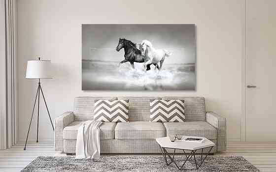 Картина холст в гостиную / спальню Коні    MLP_95 50x100 см Киев