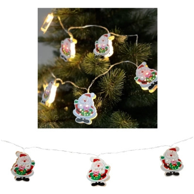 Гирлянда Chomik Санта-Клаус 1.65 м 10 LED Теплый белый (5900779854086) Вінниця - фото 2