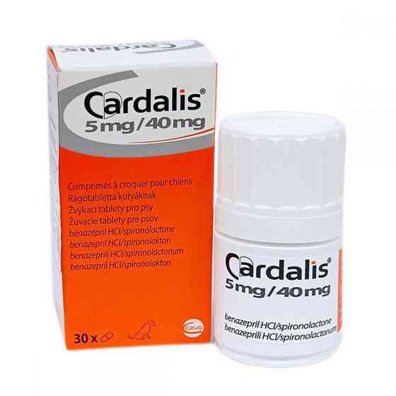 Кардалис 5 мг/40 мг жевательные таблетки для собак 30 табл. Сева (Франция) Винница