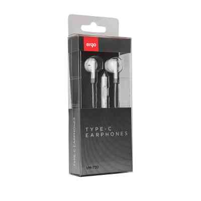 Наушники Ergo VM-730 Type-C Earphones White (VM-730W) Винница