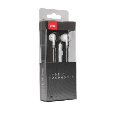 Навушники Ergo VM-730 Type-C Earphones White (VM-730W) Вінниця - фото 4