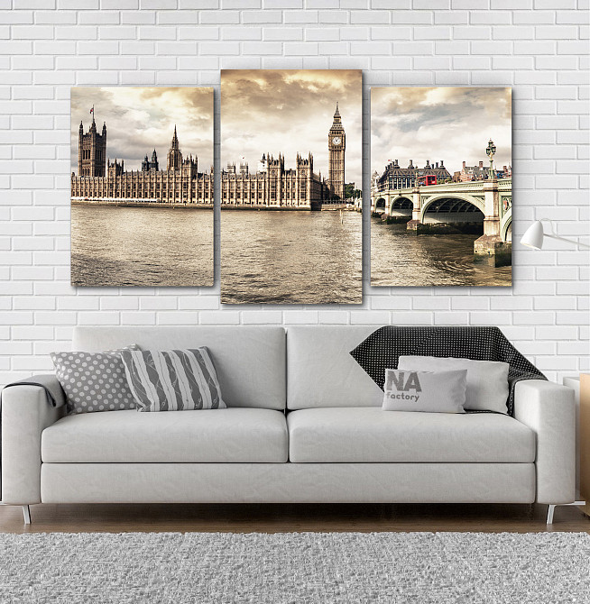 Модульна картина Лондон Модульна картина Лондон (53х100см) Art-197_3 Art-197_3 Київ - фото 2