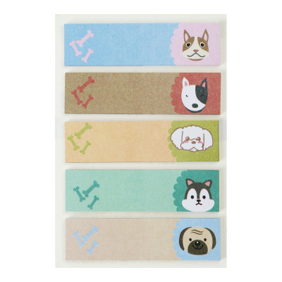 Стикер-закладка ZiBi бумажные KIDS Line DOGS 45x12 мм 5 x 20 листов (ZB.15101) Винница - изображение 1