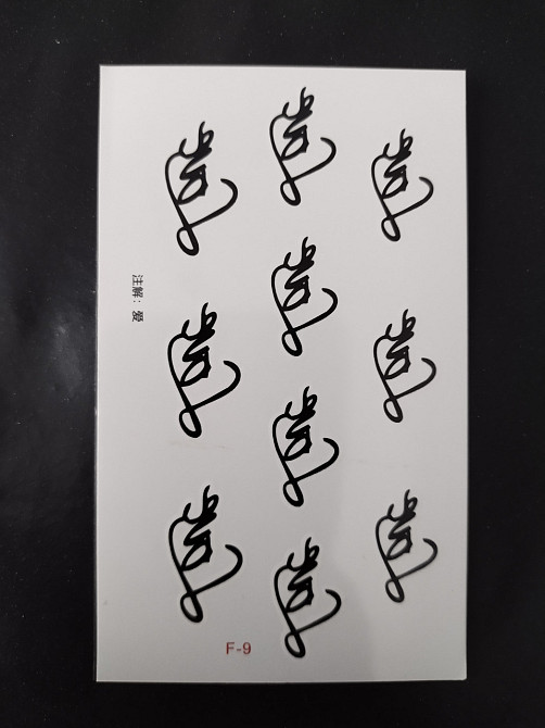 Наклейка на тіло "Написи" - розмір стікера 10*6см Київ - фото 1